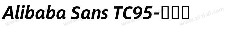 Alibaba Sans TC95字体转换